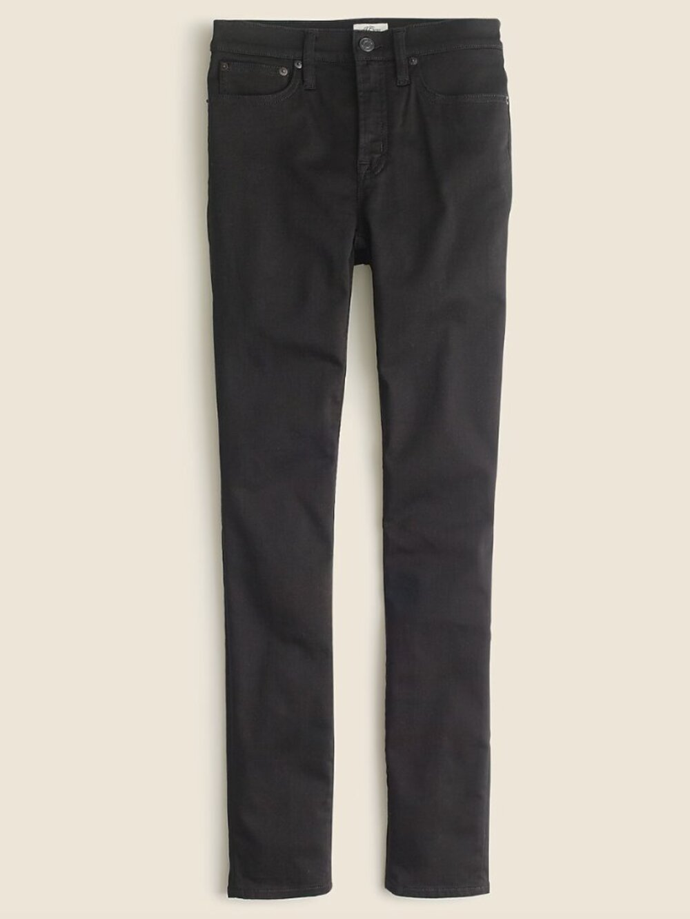 J.Crew 9" mid-rise stretchy toothpick jean in new black